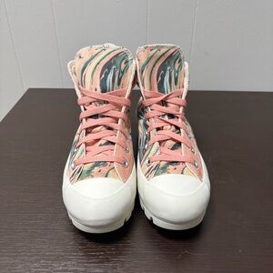 Converse by You Women's Chuck Taylor custom lugged high-top sneakers Size 7